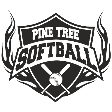 Pine Tree Softball Baseball Design